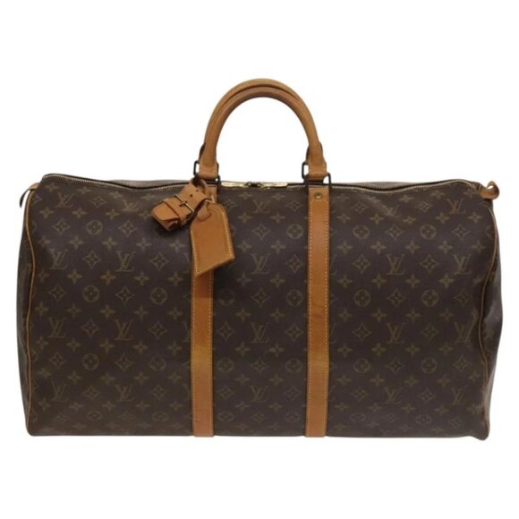 LOUIS VUITTON Monogram Keepall 55 Boston Bag M41424 LV Auth 133994 - Picture 2 of 16